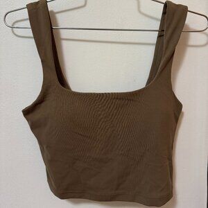 Transcend Square Neck Crop Sports Bra A-C